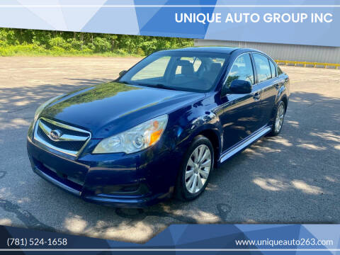 2011 Subaru Legacy for sale at Unique Auto Group Inc in Whitman MA