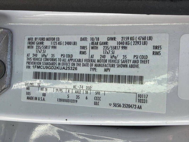2019 Ford Escape SE