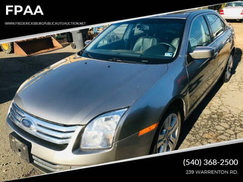 2009 Ford Fusion for sale at FPAA in Fredericksburg VA