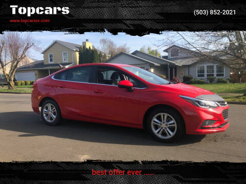 2017 Chevrolet Cruze for sale at Topcars in Wilsonville OR