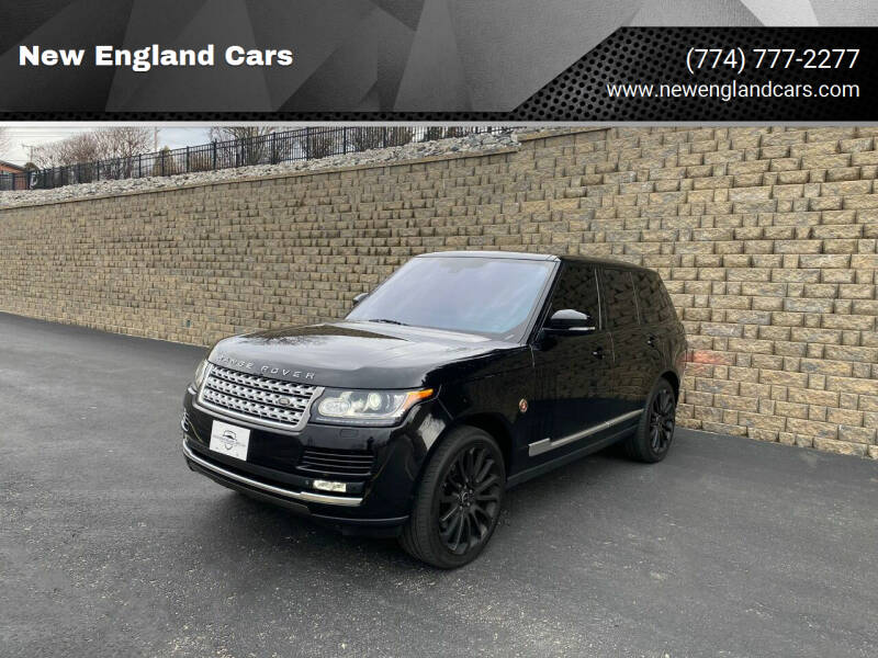 2013 Land Rover Range Rover for sale at New England Cars in Attleboro MA
