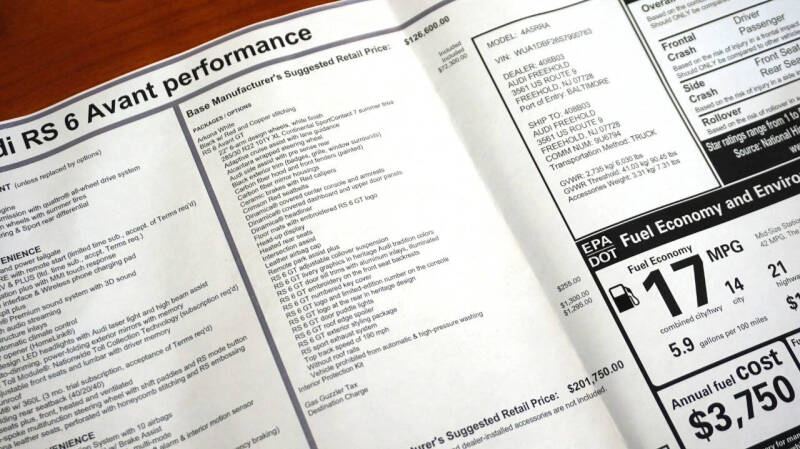 2025 Audi RS 6 Avant 4.0T quattro Avant GT