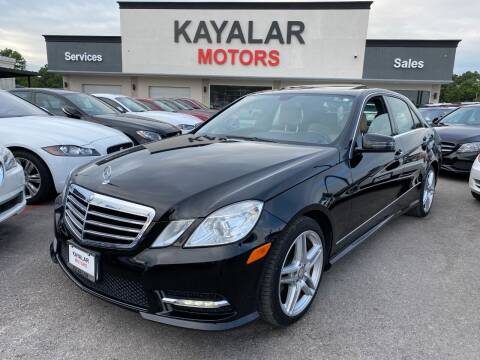 2013 Mercedes-Benz E-Class for sale at KAYALAR MOTORS in Houston TX