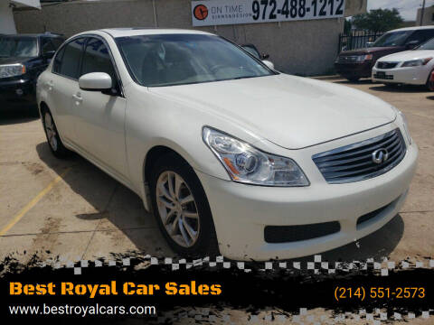 2008 Infiniti G35 for sale at Best Royal Car Sales in Dallas TX