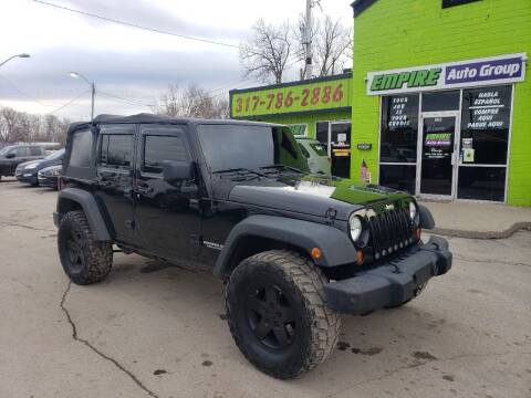 2012 Jeep Wrangler Unlimited for sale at Empire Auto Group in Indianapolis IN