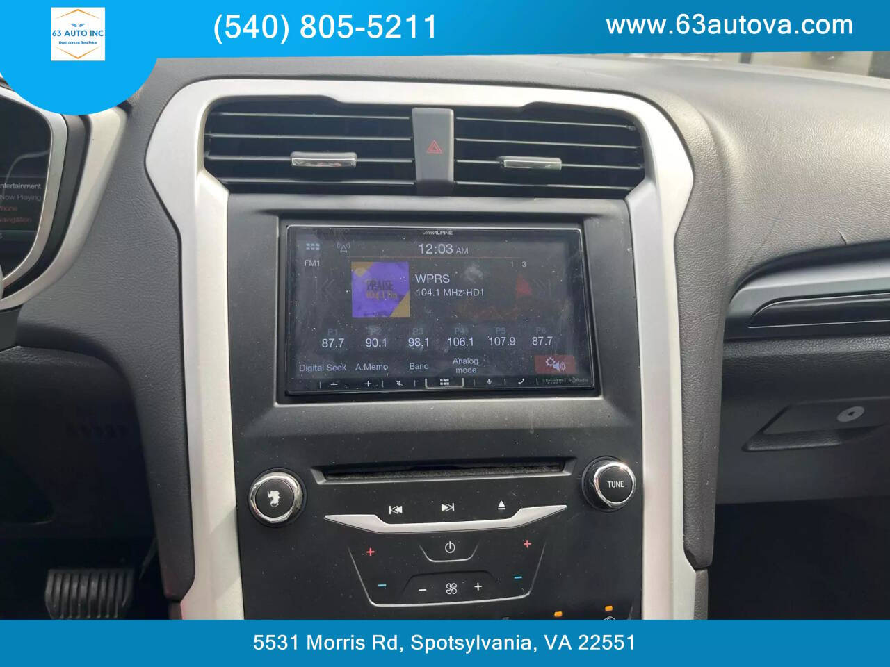 2013 Ford Fusion for sale at 63 Auto Inc in Spotsylvania, VA