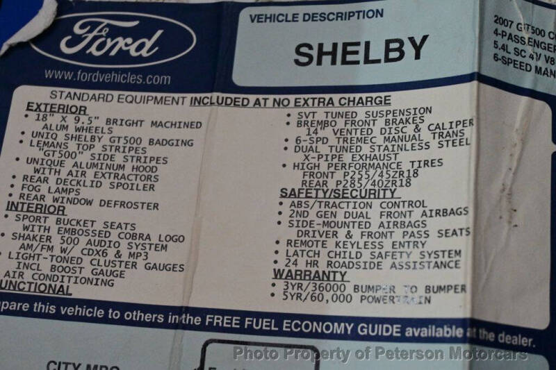 2007 Ford Shelby GT500