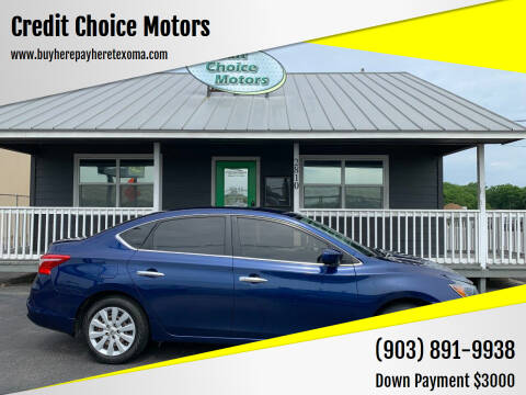 2017 Nissan Sentra for sale at Credit Choice Motors in Sherman TX