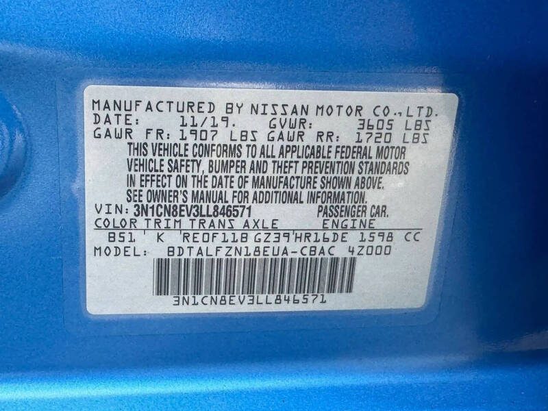 2020 Nissan Versa SV