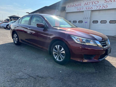 2013 Honda Accord for sale at Adams Auto Sales Inc in Mankato MN