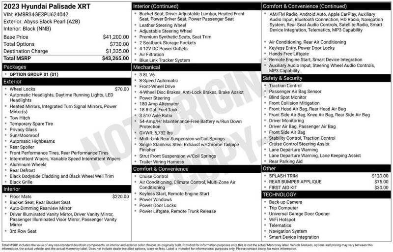 2023 Hyundai Palisade XRT