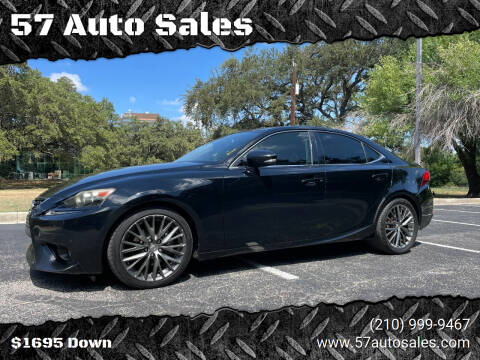 2014 Lexus IS 250 for sale at 57 Auto Sales in San Antonio TX