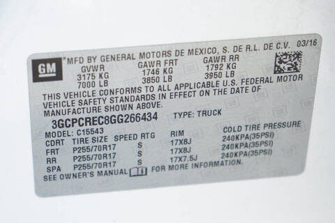 2016 Chevrolet Silverado 1500