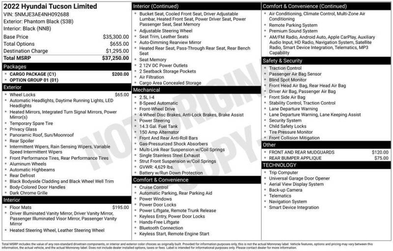 2022 Hyundai Tucson Limited