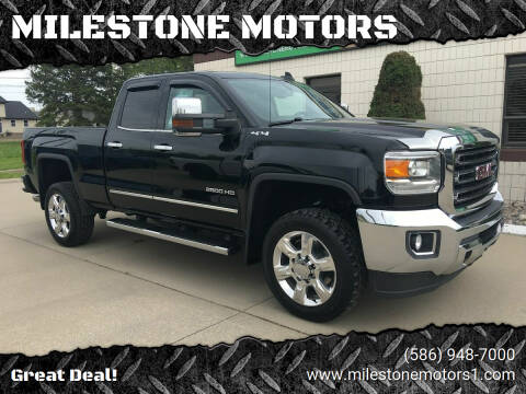 2017 GMC Sierra 2500HD for sale at MILESTONE MOTORS in Chesterfield MI