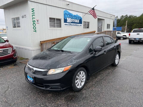 2012 Honda Civic for sale at Mountain Motors LLC in Spartanburg SC