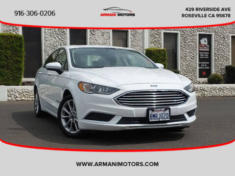 2017 Ford Fusion Hybrid for sale at Armani Motors in Roseville CA