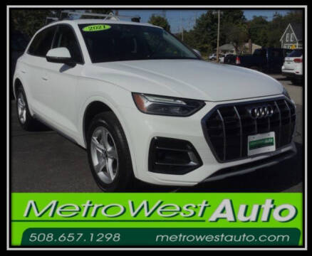 2021 Audi Q5 for sale at Metro West Auto in Bellingham MA