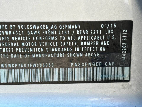 2015 Volkswagen e-Golf Limited Edition