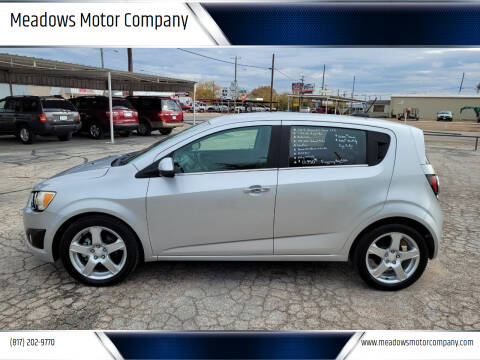 2015 Chevrolet Sonic for sale at Meadows Motor Company in Cleburne TX