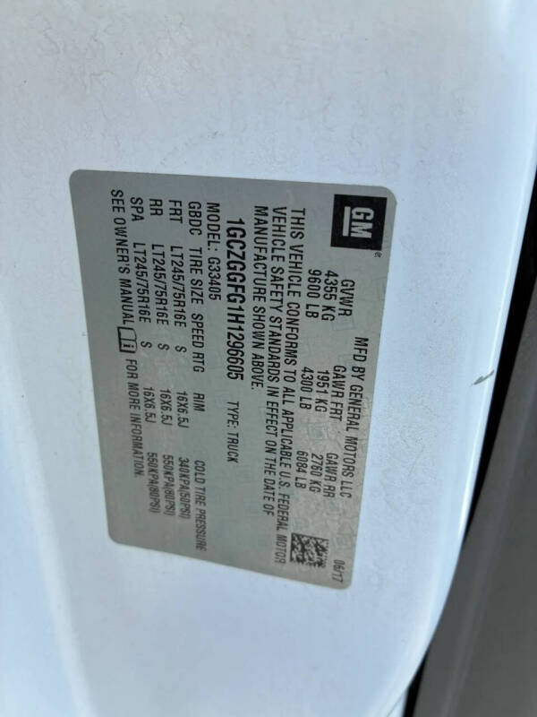 2017 Chevrolet Express 3500