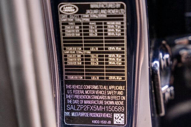 2021 Land Rover Range Rover Evoque SE