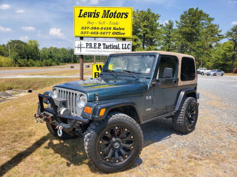 2002 Jeep Wrangler for sale at Lewis Motors LLC in Deridder LA