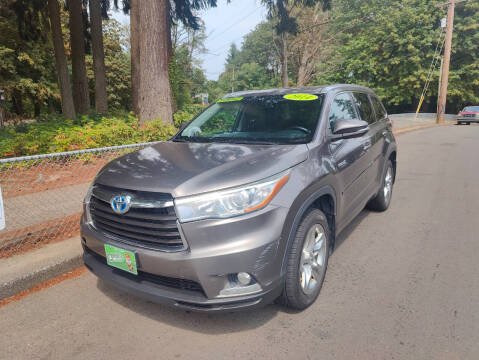 2014 Toyota Highlander Hybrid for sale at Hazel Dell Motors in Vancouver WA