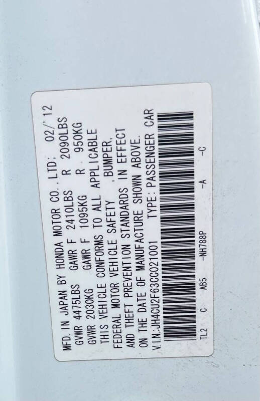 2012 Acura TSX w/Tech