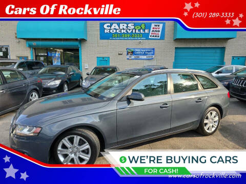 2010 Audi A4 for sale at Cars Of Rockville in Rockville MD