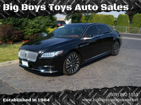 2017 Lincoln Continental for sale at Big Boys Toys Auto Sales in Spokane Valley WA