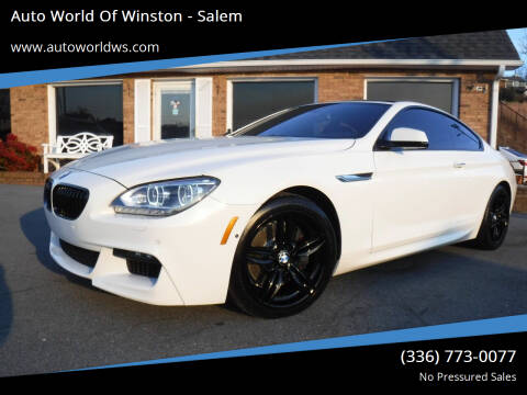 2015 BMW 6 Series for sale at Auto World Of Winston - Salem in Winston Salem NC