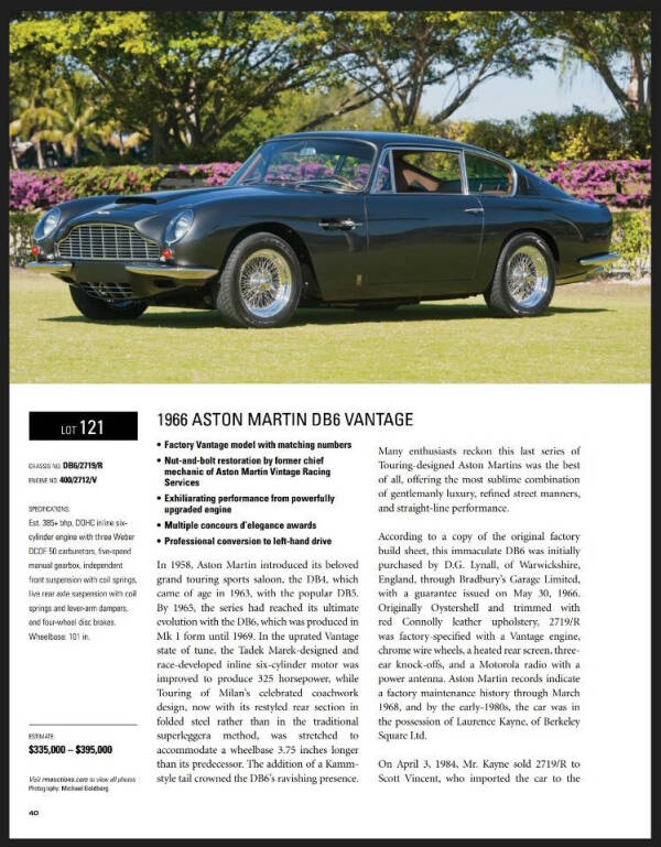 1966 Aston Martin DB6