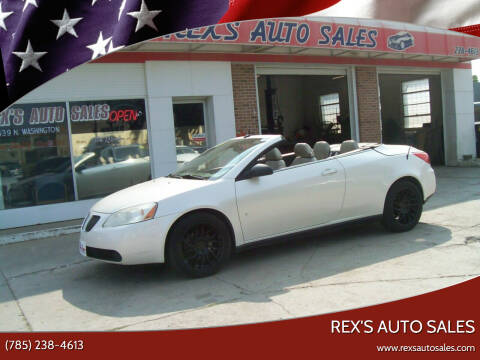 2009 Pontiac G6 for sale at Rex's Auto Sales in Junction City KS