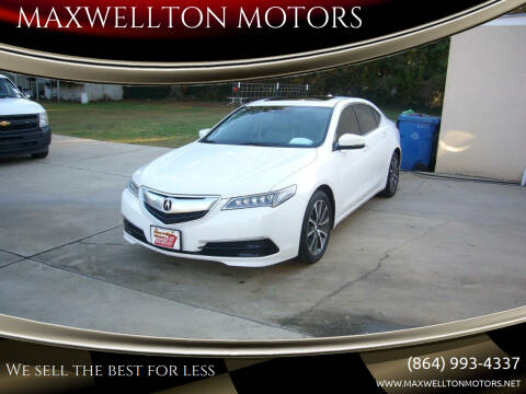 2015 Acura TLX for sale at MAXWELLTON MOTORS in Greenwood SC