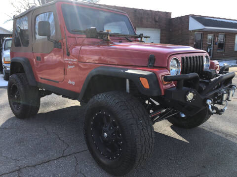 1999 Jeep Wrangler for sale at Creekside Automotive in Lexington NC