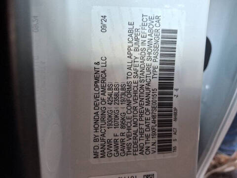 2025 Honda Civic Hybrid Sport