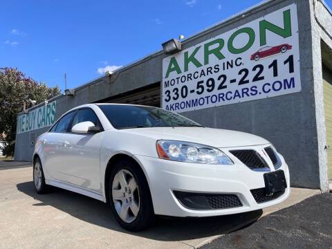 2010 Pontiac G6 for sale at Akron Motorcars Inc. in Akron OH