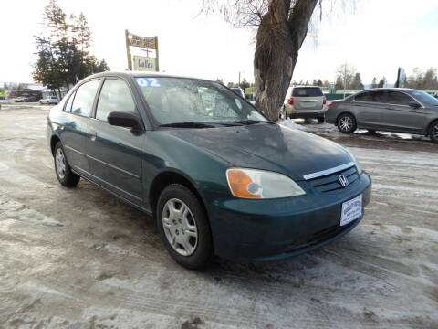 2002 Honda Civic for sale at VALLEY MOTORS in Kalispell MT