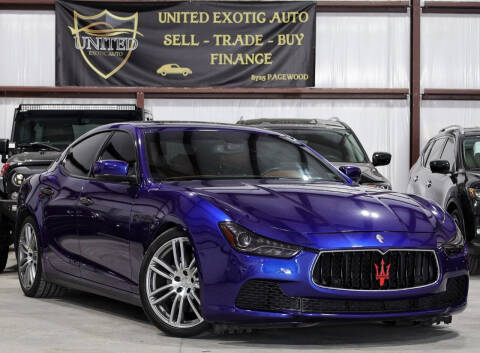 2015 Maserati Ghibli for sale at United Exotic Auto in Houston TX