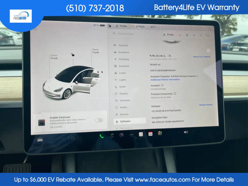 2021 Tesla Model 3 Standard Range Plus
