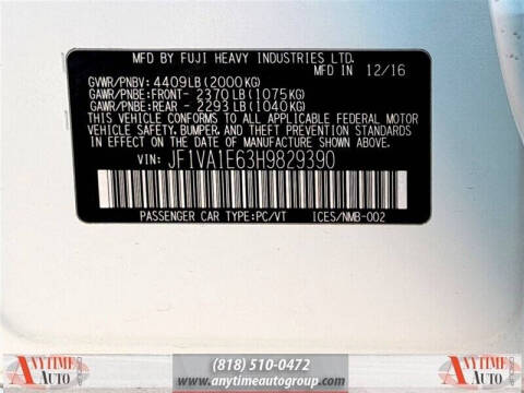 2017 Subaru WRX Premium