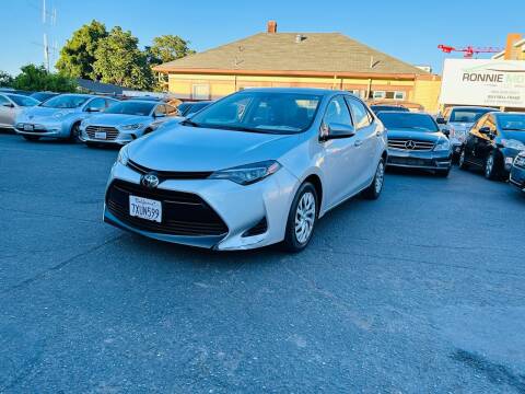 2017 Toyota Corolla for sale at Ronnie Motors LLC in San Jose CA