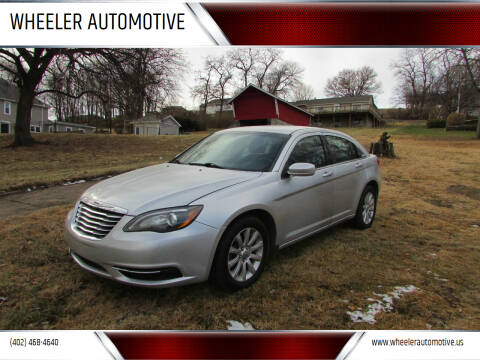 2012 Chrysler 200 for sale at WHEELER AUTOMOTIVE in Fort Calhoun NE