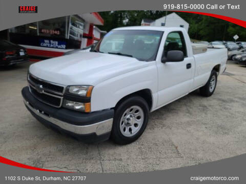 2007 Chevrolet Silverado 1500 Classic for sale at CRAIGE MOTOR CO in Durham NC