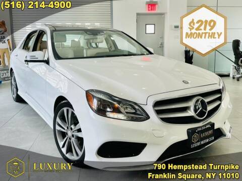 2016 Mercedes-Benz E-Class for sale at LUXURY MOTOR CLUB in Franklin Square NY