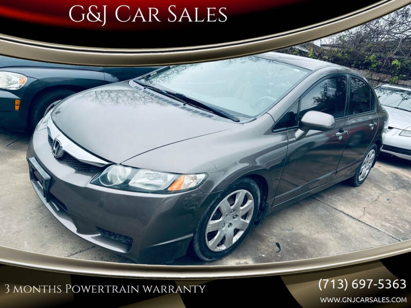 2010 Honda Civic for sale at G&J Car Sales in Houston TX