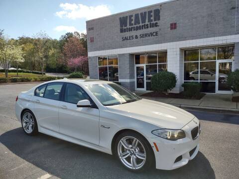 2013 BMW 5 Series for sale at Weaver Motorsports Inc in Cary NC