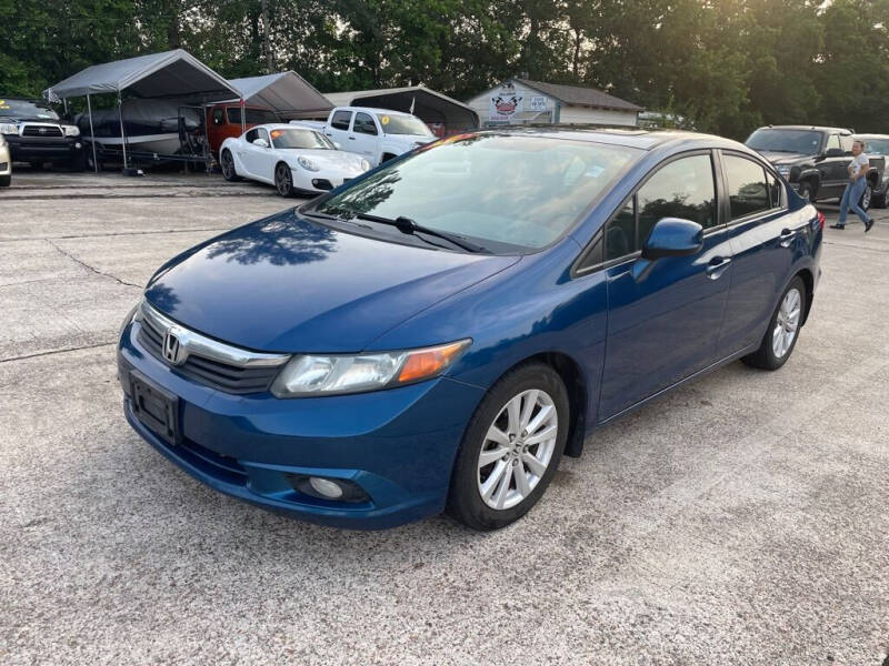 2012 Honda Civic for sale at AUTO WOODLANDS in Magnolia TX