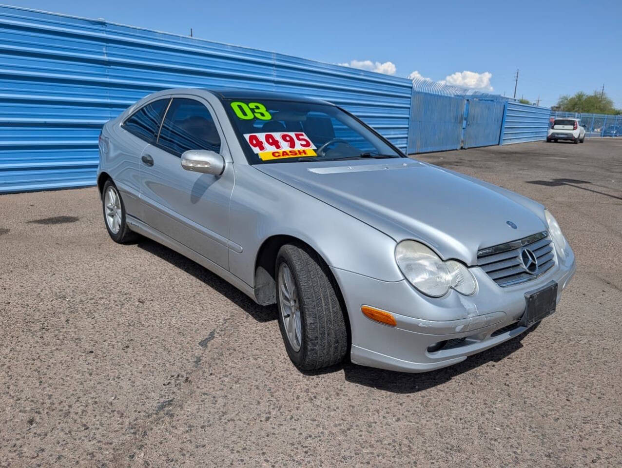 Silver 2003 Mercedes-Benz C-Class C 230 Kompressor C 230 Kompressor 2dr Coupe 1